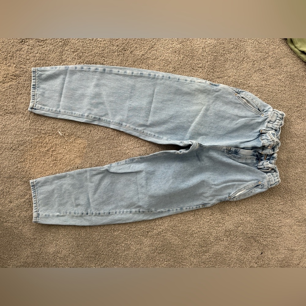 Zara balloon pant scrunch waist jean